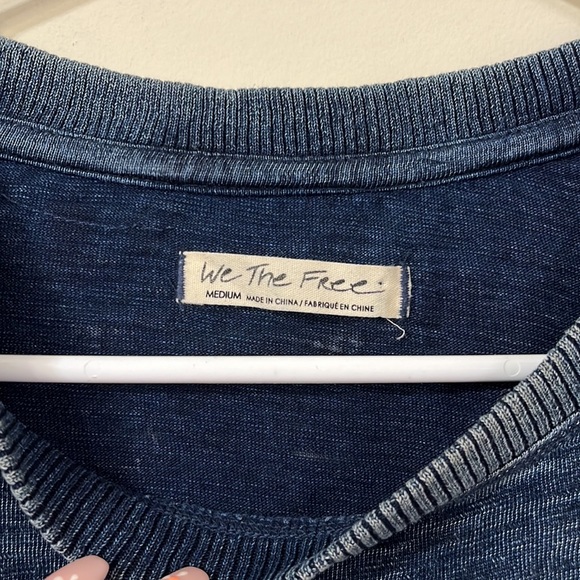 Free People We The Free Trippy Smiley Pullover Size M - Picture 9 of 12